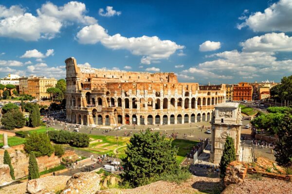 Panorama Of Colosseum Coliseum Rome — Gems of Italy luxury tour by Italy Travel Specialist