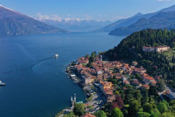 Aerial Drone Photo Of Iconic Village Of Bellagio In Lake — Romantic Italy honeymoon by Italy Travel Specialist