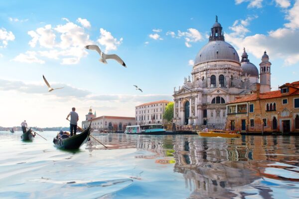 Seagulls And Gondolas On The Grand Canal — Best of Italy tour by Italy Travel Specialist