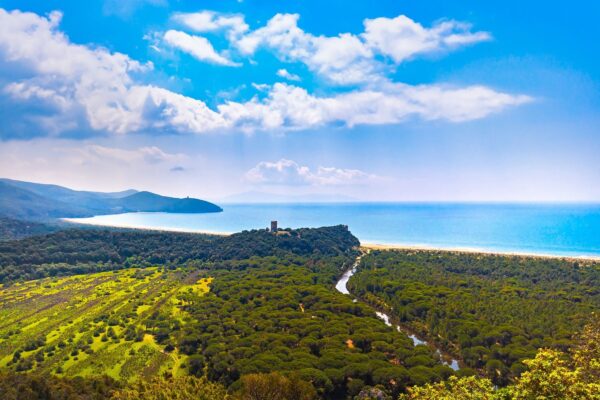 Panoramic View Of Maremma Regional Or Uccellina Park Tuscany — Tuscany grand journey by Italy Travel Specialist